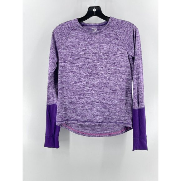 Danskin Now Girl's Long Sleeve Purple Activewear Shirt Top Size XL 14-16 - Picture 2 of 7